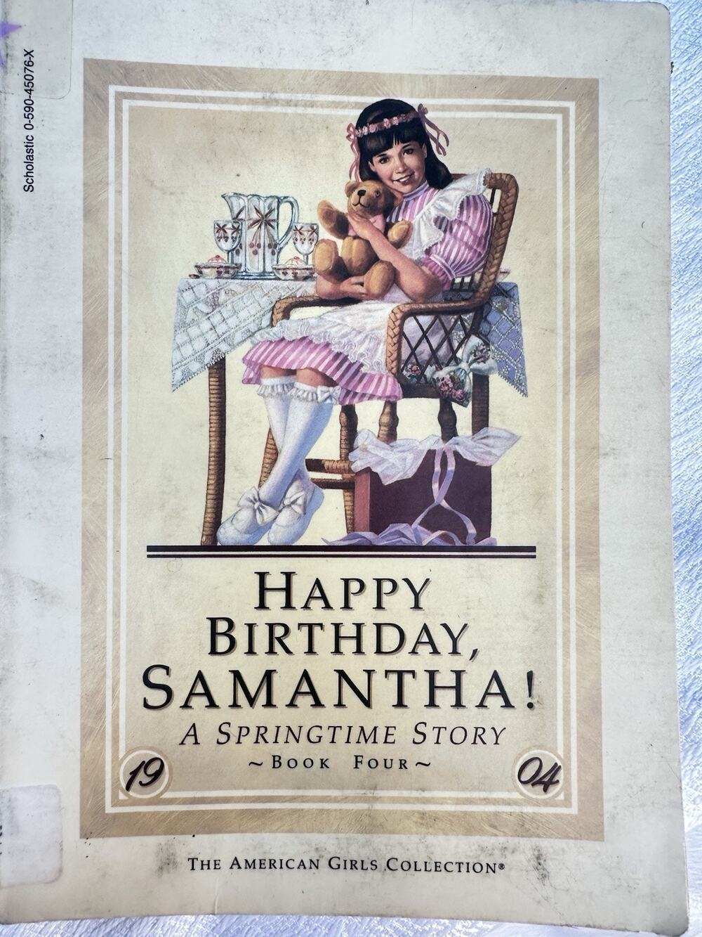 American Girl, Happy Birthday Samantha, Vintage 1987 Exlibrary Book